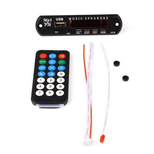 Modulo Reproductor MP3 USB Lector de uSD Radio FM AUX entrada Auxiliar, Ferretronica