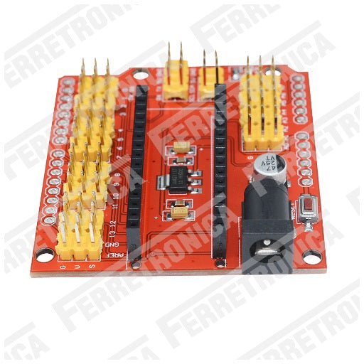 Modulo Shield Sensor Arduino Nano Expansion de Pines de Entrada y Salida, Ferretrónica