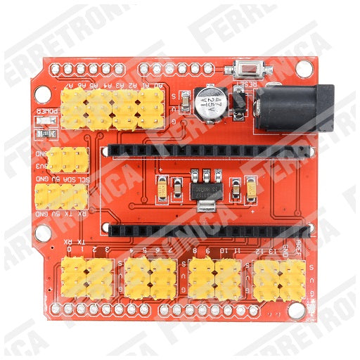 Modulo Shield Sensor Arduino Nano Expansion de Pines de Entrada y Salida compatible con Arduino UNO, Ferretrónica