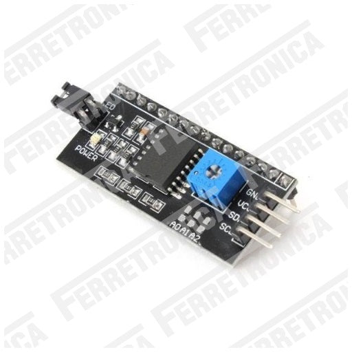 Modulo conversor de datos LCD a comunicacion I2C, ferretrónica