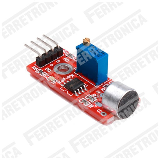 Modulo sensor deteccion de sonido con microfono, ferretrónica