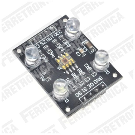 Modulo sensor detector de color TCS230 TCS3200, ferretrónica