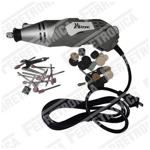 Mototool 120V AC - 170W con 40 Piezas - 8000  RPM ~ 35000 RPM Taladro , Ferretrónica