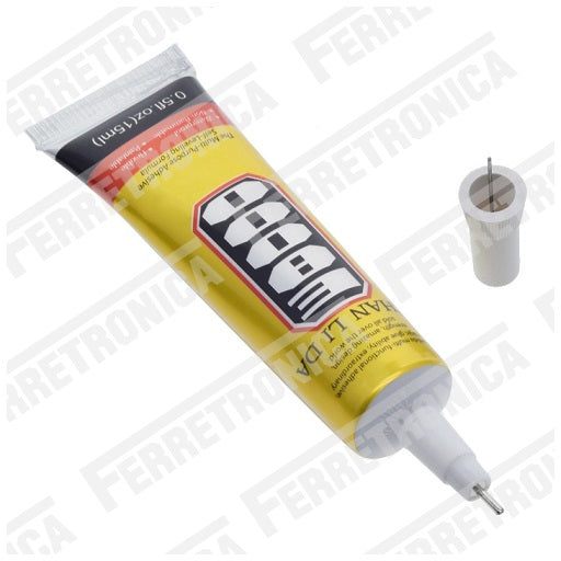Pegante Adhesivo Multifuncional Transparente E 8000 15ml, Ferretrónica