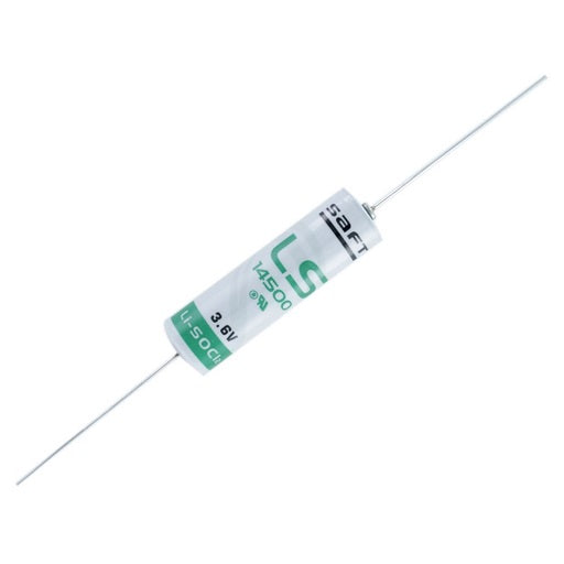Pila de Litio Industrial SAFT LS14500 Con Axial - AA 14500 Bateria 3.6V 2600mA, Ferretrónica