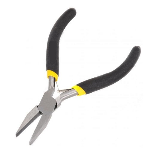 Pinza de Punta Plana 4 Pulgadas - #4 para la Joyeria, Bisuteria y Electronica , Ferretrónica