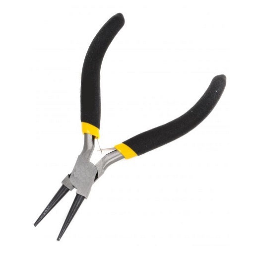 Pinza de Punta Redonda 4 Pulgadas - #4 para la Joyeria, Bisuteria y Electronica , Ferretrónica