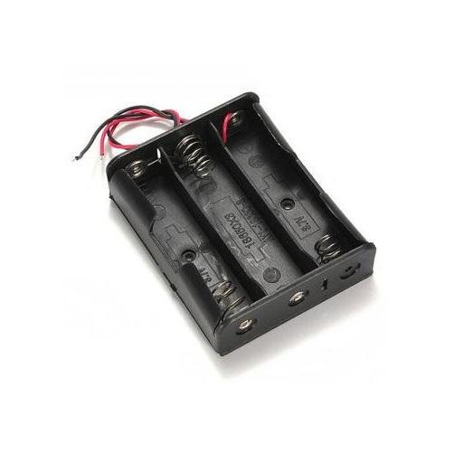 Porta Pila 18650 para 3 baterias, ferretronica