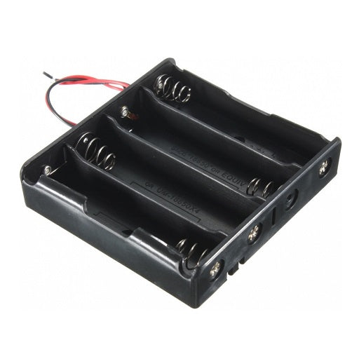 Porta Pila 18650 para 4 baterias, ferretronica