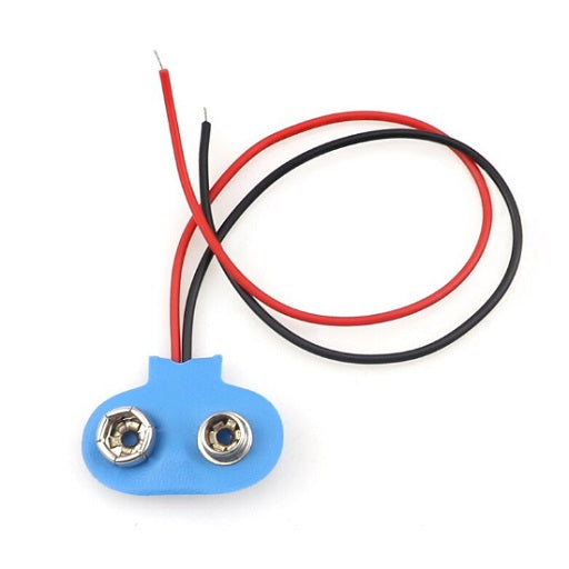 Porta Pila para Bateria 9V Conector en Broche Plastico PortaPila 9V Bateria Cuadrada, Ferretronica