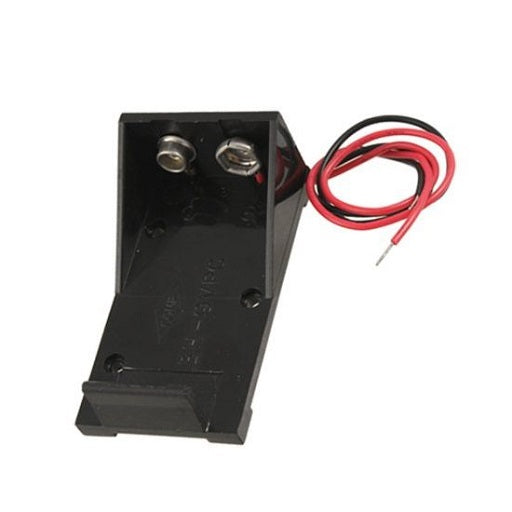 Porta Pila para Bateria 9V en Base Plastica Soporte para Pila 9V con Base, Ferretronica