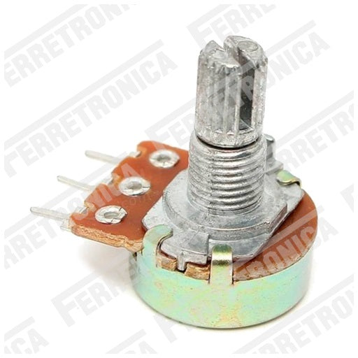 Potenciometro Lineal 20 KΩ - B20K, resistencia variable, ferretrónica