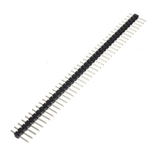 Regleta de Pines Header Macho - Macho 1x40 2.54mm Conector Macho Macho para Soldar, Ferretronica