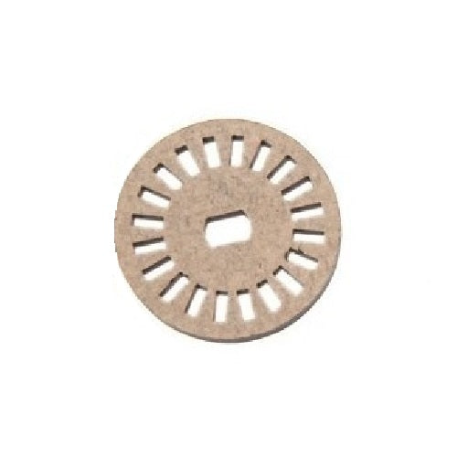 Rueda Encoder en acrilico Disco Acrilico 26 mm x 3 mm de 20 Ranuras , Ferretronica