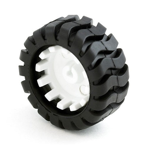 Rueda Todo Terreno para Motorreductor 42 mm x 19 mm, Ferretronica