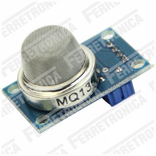 Sensor de Gas MQ135, detecta Dioxido de Carbono (CO2), Amoniaco (NH3), Alcohol, Benceno, Humo - Oxidos de Nitrogeno (NOx), ferretrónica