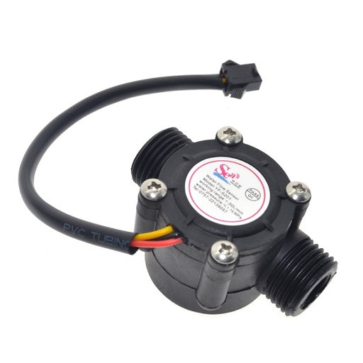 Sensor de flujo de agua YF-S201, sensor de caudal media pulgada, ferretronica