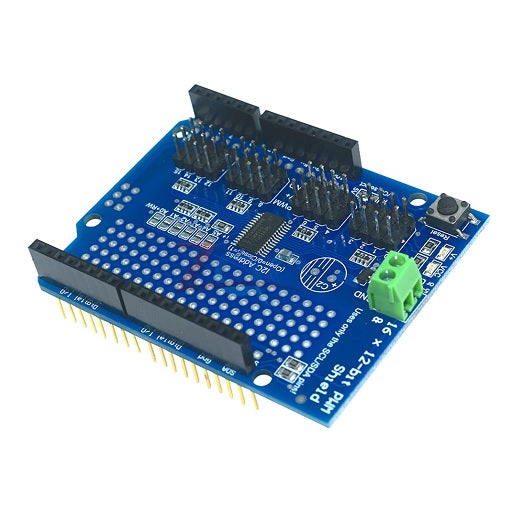 Shield 16 Servomotores PCA9685 PWM - I2C - 12 Bits Arduino, Ferretronica