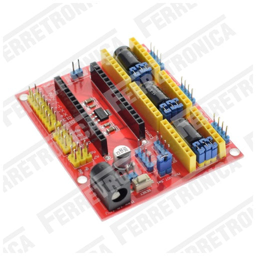 Shield CNC para Arduino Nano V4 Driver A4988 - DRV8825 CNC Shield V4, Ferretrónica