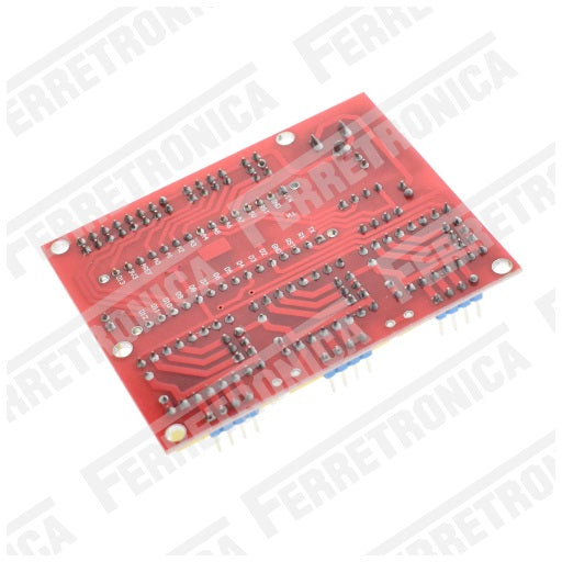 Shield CNC para Arduino Nano V4 Drivers compatibles A4988 - DRV8825 CNC Shield V4, Ferretrónica