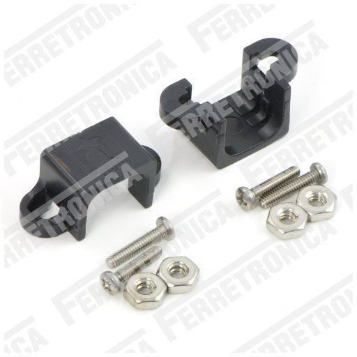 Soporte Negro para micro motores, sujetador para motorreductores de modelo N20 y N30, base de apoyo para motor recuctor, ferretrónica