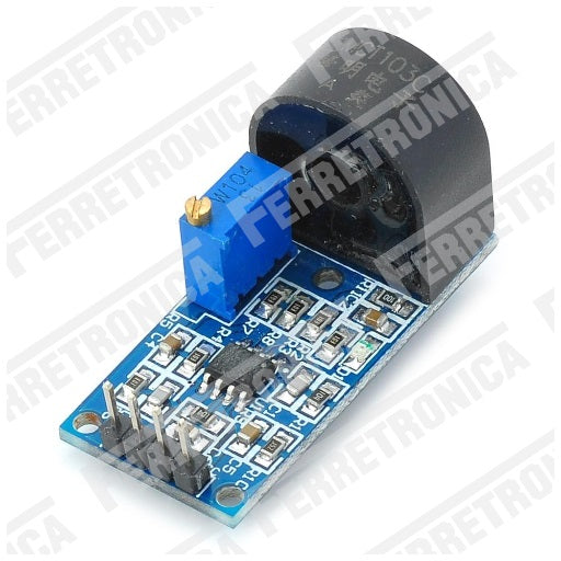 YQJ010504 Sensor de Corriente Alterna 5A con ZMCT103C, Ferretrónica