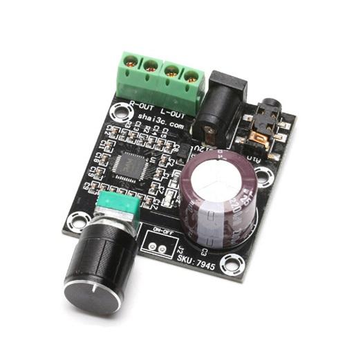amlificador de audio PAM8610 15w estereo con potenciometro, ferretrónica
