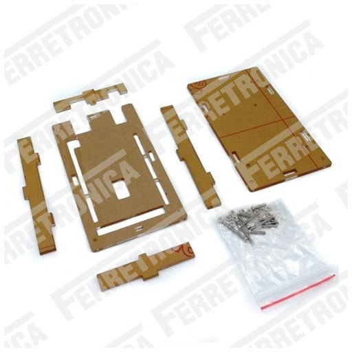 caja acrilica para arduino mega 2560 con papel protector, mega2560, ferretrónica