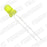diodo led 3mm amarillo difuso, ferretrónica