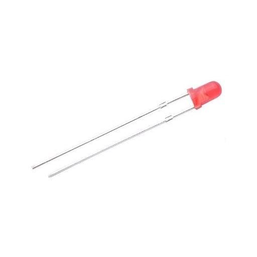 diodo led 3mm rojo difuso, ferretronica
