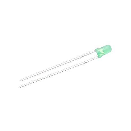 diodo led 3mm verde difuso, ferretronica