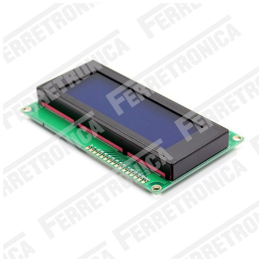 display lcd 4x20 azul con retroiluminacion, ferretrónica