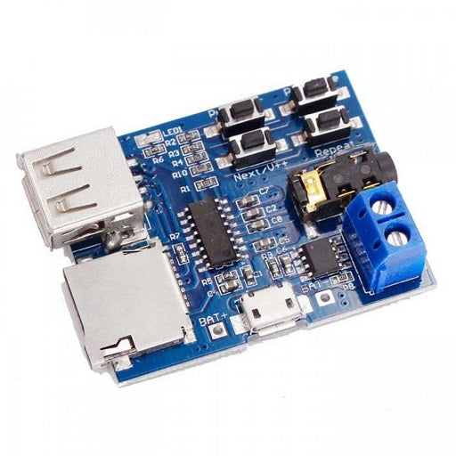 modulo amplificador de audio 3w formato mp3, ferretrónica