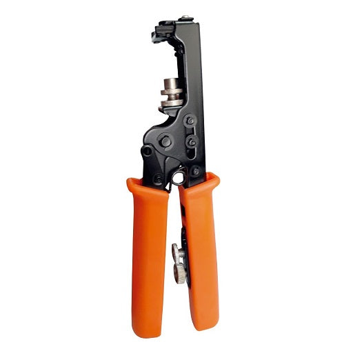 ponchadora de compresión para cable coaxial y conectores rg6, rac y bnc, ferretronica
