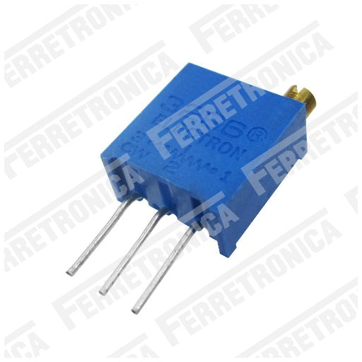 resistencia variable de precision, trimmer rectangular y cuadrado, ferretrónica
