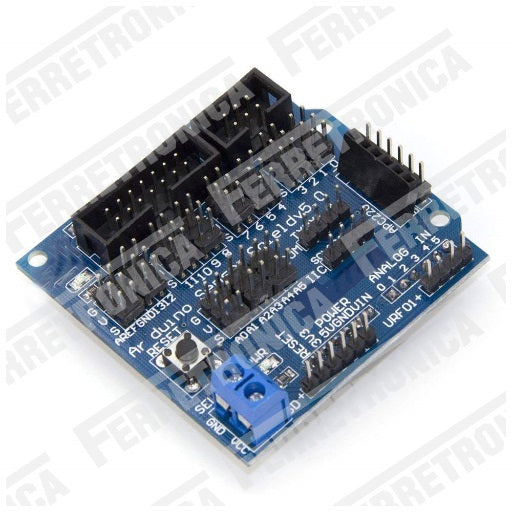 sensor shield arduino uno v5, ferretrónica