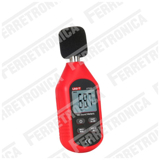 sonometro UT353, instrumento de medicion en decibeles, ferretrónica