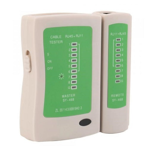 tester probador de cable de red para plug rj11 y rj45, ferretronica